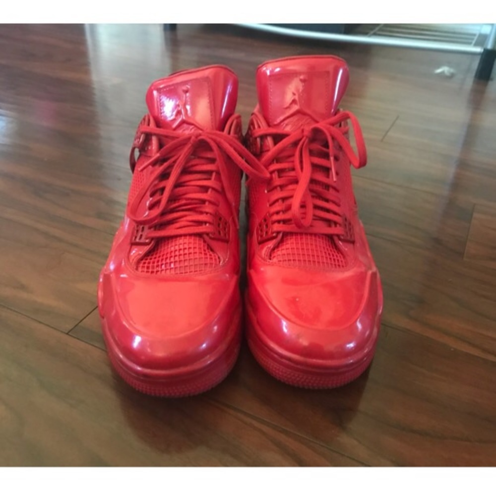 Jordan 4s 11LAB4 All Red Patent Leather w/BOX